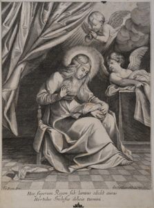 Maria Vergine che cuce